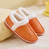 Winter Women Warm Slippers Cotton Plush Covered Back Thick Bottom Female Shoes Home Smile Face Casual Comfort Couple Slippers